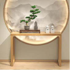 Narrow Console Table, Entrance Area Decorative Table, Rectangular Sofa Table Behind the Couch, Long Narrow Wooden Sofa Table for Living Room, Bedroom, Entrance Hall, Hallway (Wood, 160 cm / 63 inches)