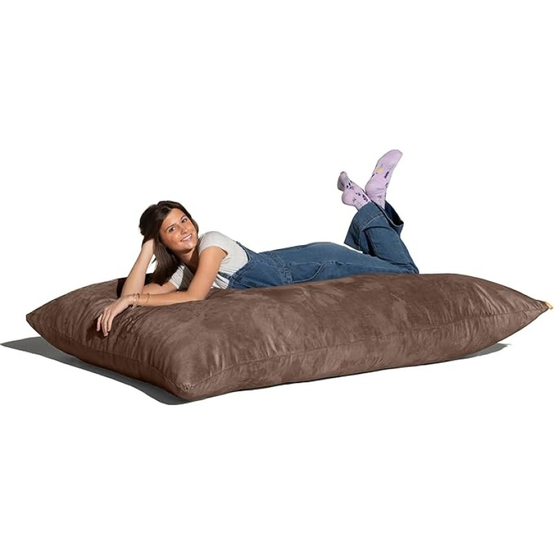 Jaxx Children's Golf Set Bean Bag Cushion Saxx Microsuede Bean Bag Cushion, Chocolate Brown