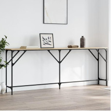 ZEYUAN Sonoma Oak Console Table, 200 x 29 x 75 cm, Wood Composite, Console Table, Chest of Drawers, Side Table, Living Room Table, Side Shelf, Media Console, Side Table - 837778