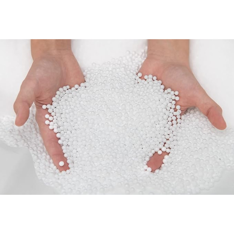 sunnypillow 300 Litre EPS Beads Bean Bag Filling, High-Quality Polystyrene - Beads Filling Material for Seat Cushion, Neck Cushion, Bean Bag, Pouf Armchair, Micro Beads, Odourless & Pure White