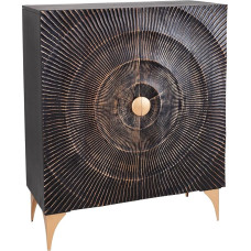 riess-ambiente.de Golden Sunset Handmade Highboard 120 cm Black Gold Mango Wood