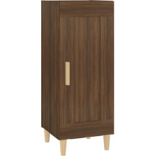 vidaXL Sideboard Chest of Drawers Multi-Purpose Cabinet Standing Cabinet Living Room Brown Oak Look 34.5 x 34 x 90 cm Wood Material