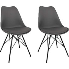 Nimara Comfort Chair in Scandinavian Design Dining Chairs and Kitchen Chairs Available in Black, White, Grey and Multiple Colours Retro Chair Seat Cushion