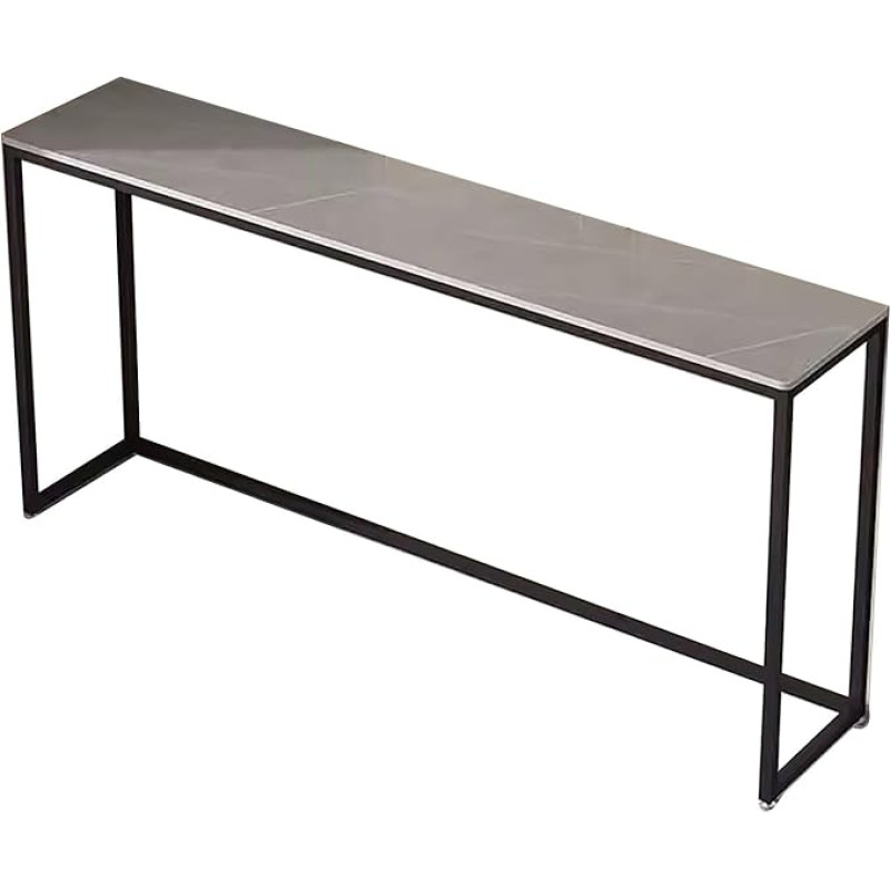 ZXTRYBHD Modern Console Table, Side Table, High Narrow, Console Table, for Living Room, Hallway, Entrance Area, Foyer, Easy to Assemble (Colour: Grey, Size: 39.3 inches/100 cm)