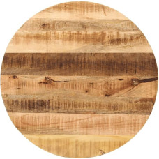 Homgoday Table Top, Replacement Table Top, Wooden Table Top, Replacement Top for Coffee Table, Side Table, Dining Table, Coffee Table Top, Diameter 70 x 3.8 cm, Round, Rough, Solid Mango Wood