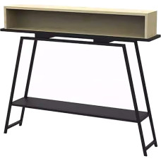 ZXTRYBHD Console D'entrée, Table D'entrée étroite à 3 Levels Avec Rangement, Console Entree Modern Avec Cadre en Métal, Table de Couloir Pour Petits Espaces, Entrée, Salon