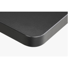 ALLDREI Table Top 140 x 80 cm, 2.5 cm Desk Top Strong, Perfect for Height-Adjustable Desks, Dining Table, Table Top Made of MDF Material (Black)