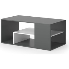Vicco Edgar Coffee Table, Anthracite/White, 110 x 59 cm