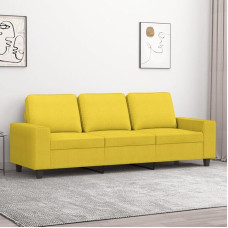 LAPOOH 359404 3-Seater Sofa, Light Yellow, 180 cm Fabric, Lounge Sofa, Sofas & Couches, Relax Sofa, Couch for Living Room, Couch with - 359404