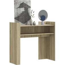 Tidyard Console Table, Side Table, Sofa Table, Hallway, Entrance, Living Room, Bedroom and Office, Sonoma Oak, 100 x 35 x 90 cm, Wood Material2