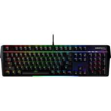 HyperX Alloy MKW100 - Mechanical Gaming Keyboard - RGB Lighting, QWERTY Layout, Dustproof Switches, Removable Wrist Rest, Aluminium Frame, PC/PS5/Xbox Compatible, Black
