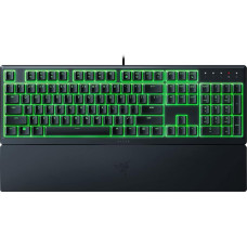 Razer Ornata V3 X - Flat Mecha Membrane Gaming Keyboard (Silent Membrane Switches, Ergonomic Wrist Rest, Keycaps Anti-UV Coating) QWERTY US Layout | Black