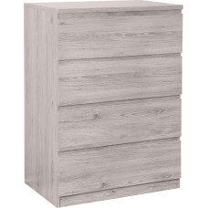 Julian Bowen Jupiter Chest of Drawers with 4 Drawers, Oak Grey