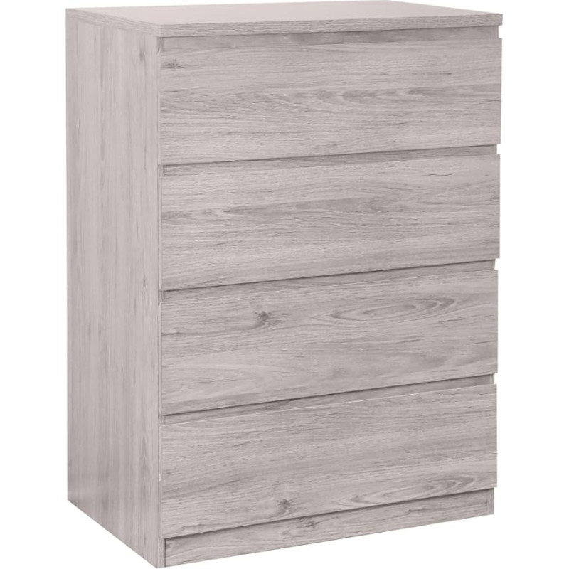 Julian Bowen Jupiter Chest of Drawers with 4 Drawers, Oak Grey