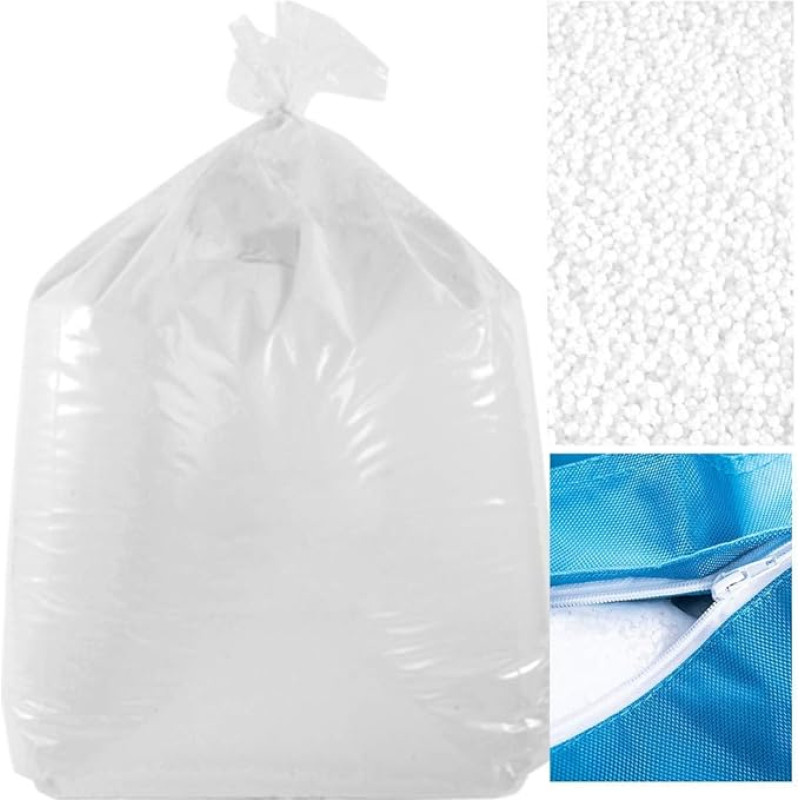 LIVEDECO - 400 L Refill Pack Polystyrene Beads, M1 Fireproof Certified, for Giant Bean Bag BiG52