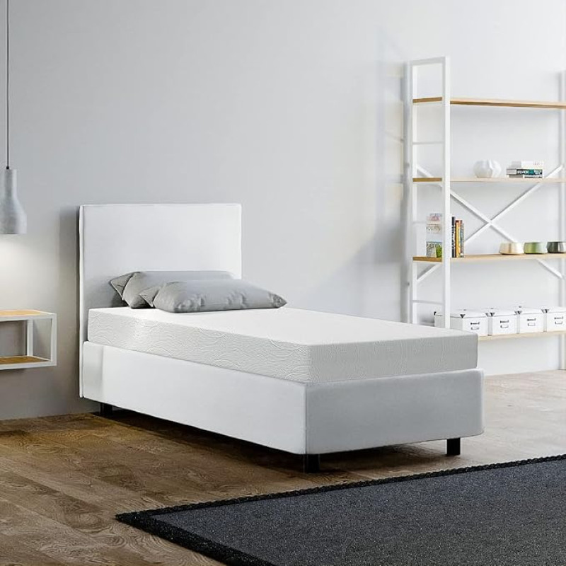 Removable Mattress 80 x 190 cm Height 14 cm Water Foam Non-Deformable SIM