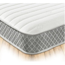 Starlight Beds 1179-46 Memory Foam Mattress. Hybrid Spring Mattress with Cool Touch Surface and Grey Trim, Fire Resistant, Regulated Materials, 4ft6 Double Mattress (135cm x 190cm)