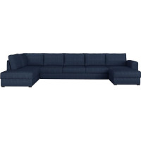 Mirjan24 Wilma Corner Sofa Large for Large Spaces, 2 Bed Boxes, Sleep Function, Sofa Bed, Sofa Bed, Corner Sofa, Upholstered Corner Sofa, Couch Set, Living Landscape (Flow 22, Side: Left)