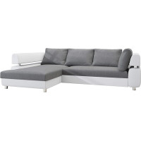 Mirjan24 Panama Corner Sofa, L-Shaped Corner Couch with Bed Box and Sleep Function, Sofa Bed, Couch, Upholstered Corner, Couch Set, Living Landscape (Soft 1 + Inari 91, Corner Sofa Left - OT-2R)