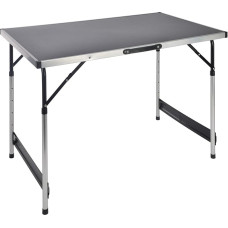 Adjustable Height Aluminium Camping Table 100 x 60 cm, adjustable from 4 Heights (73, 80, 87 To 94 cm), Practical Foldable