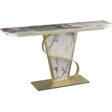 Console Sofa Tables, Console Table, Entrance Table, Hallway Table, Console Tables for Entryway, with Storage Shelves, Decorative Hallway Table for Living Room, Hallway, Foyer (Gold A, 120 cm)