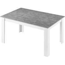 TUKAILAI Wooden Dining Table, Modern Dining Room Table, Wooden Table, Kitchen Table, 4-6 Seater, Rectangle Dining Table, Small Dining Table, Kitchen Table for Kitchen, Dining Room, Restaurant, Grey