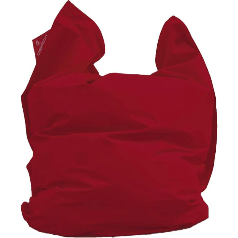 QSack Outdoor Bean Bag XXL, Toxproof Micro Beads, Tested for Harmful Substances, 140 x 180 cm (Red)