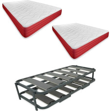 DUÉRMETE ONLINE Complete with 2 Mattresses Lite (Winter/Summer Side) + Reinforced Nest Bed, Alloy Steel, 90 x 190 cm