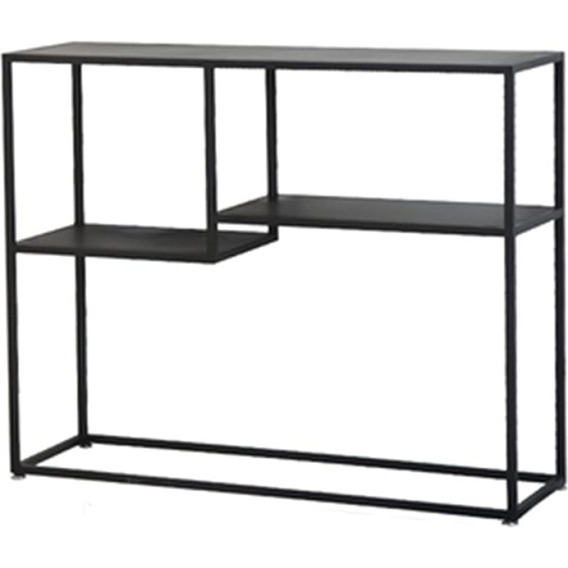 Console Sofa Table, Console Table, Narrow Console Table, Sturdy Console Table, Rectangular Structure, Iron Side Table, Display Shelf with Shelves, Suitable for Entrance