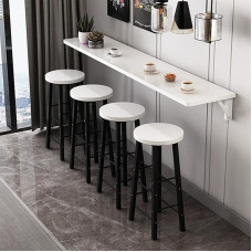 Wandmontierter klappbarer Esstisch - Platzsparender Küchentisch Bartisch Hängender Schreibtisch für kleine Räume Wand Küchentisch Vielseitiger Wand-Bartisch für Essen und Arbeit