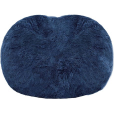 Giant Fur Bean Bag Chair Cover Ultra Soft Adult (No Filler, Cover Only) Large Round Soft Fluffy Faux Fur Bean Bag Lazy Sofa Duvet Cover Machine Washable Large Size