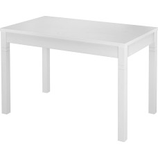 Erst-Holz V-90.70-54W Narrow Dining Room Table Solid Pine 70 x 120 cm Choice of Table Leg Design White