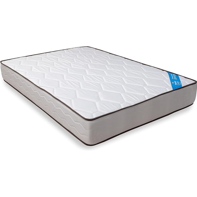 Imperial Confort Stockholm Mattress, 180 x 150 x 24 cm, White and Grey