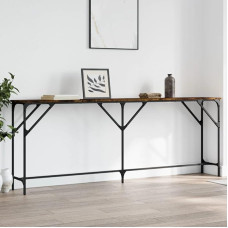 LAPOOH Console Table Smoked Oak 200 x 29 x 75 cm Wood Composite Console Table, Chest of Drawers, Side Table, Living Room Table, Side Shelf, Media Console, Side Table - 837779