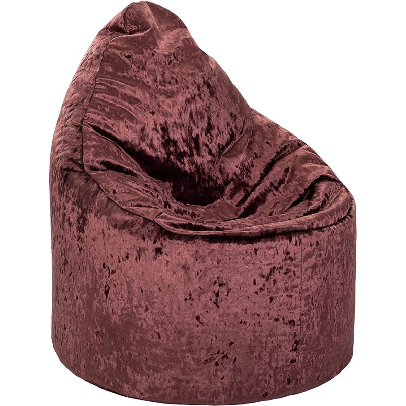 Hippo Bean Bag Chair Jumbo Cord 'The Rhino' Gaming Lounger Indoor Living Room Ergonomic Design for Hours of Relaxation (Mulberry)