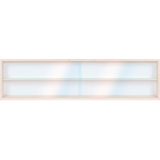 Alsino V-100.2 HO & N Display Cabinet H0 100 cm 2 Compartments
