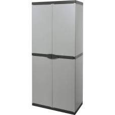 Mongarid Cabinet with 3 Shelves, Grey, One Size