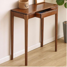 YVYKFZD Minimalist Console Table, Side Table Made of Solid Wood, Rectangular Sofa Table, Hallway Table with Drawer, Narrow Long Accent Tables, Entrance Table (100 x 35 x 85 cm/39.3 x 13.7 x 33.4