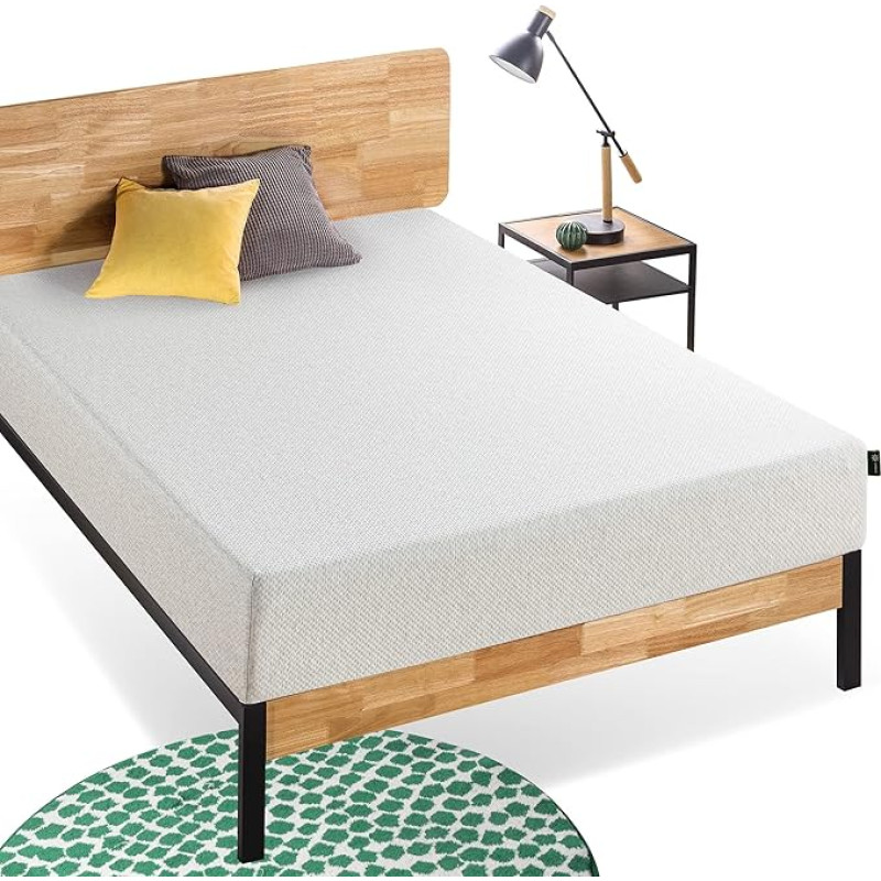 Zinus EU-FMS-10L Comfort Mattress, Foam/Fabric, Single