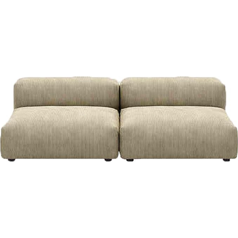 Large Corduroy Fabric Sofa Set with Armrest, Backrest and Deep Seat for Cozy Living Room Decoration