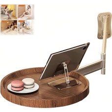 Wandmontierter Klapptisch, platzsparender schwebender Schreibtisch, Erweiterungsregal für Heimbüro, Nachttisch, Küche, Arbeitszimmer, Balkon, stilvolles Walnuss-Finish
