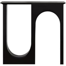 Console Sofa Table Console Table Modern Entrance Table with Storage Rectangular Narrow Accent Table Narrow Porch Cabinet for Entryway Hallway Living Room Foyer Corridor (Black)