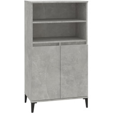 vidaXL Highboard Betongrau 60x36x110 cm Holzwerkstoff