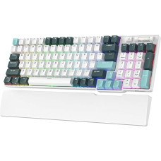 RK ROYAL KLUDGE RK96 RGB Limited Ed, 90% 96 Keys Triple Mode Bluetooth 5.0/2.4G/USB-C Hot-Swap Mechanical Keyboard with Software and Solid Battery, RK Yellow Switch, Camp Green, QWERTY