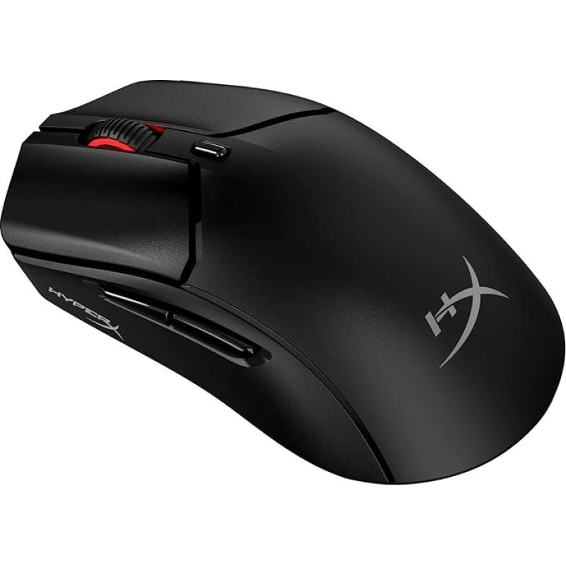HyperX Pulsefire Haste 2 Wireless Gaming Mouse, Dual Mode (2.4GHz/Bluetooth), 26K Sensor, 26,000 DPI, Up to 100 Hours Battery Life, 6 Programmable Buttons, RGB, PC/PS5/PS4/Xbox Compatible, Black