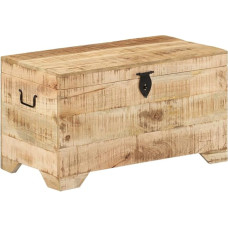 vidaXL Rough Mango Wood Solid Storage Chest Chest Bench Seat Chest Coffee Table Chest Coffee Table Side Table Bench