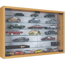 VCM Mandosa XL Hanging Glass Display Cabinet with Tempered Safety Glass Dimensions H 40 x W 60 x D 10 cm Modern and Space-Saving Glass Display Cabinet