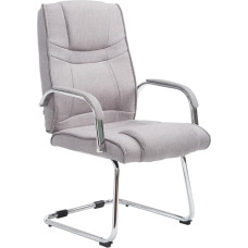 CLP Attila XXL Cantilever Chair with Metal Frame and Armrest, Office Chair with Fabric Cover and Padding, Maximum Load 180 kg