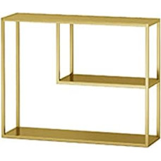 Konsolentische für den Flur, schmal, hinter dem Sofatisch, moderner Beistelltisch aus Metall mit Konsole für das Wohnzimmer, 3-stufiger Beistelltisch mit Trennwand, perfekt für Flur, Wohnzim