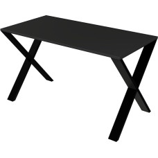 AKKE Kitchen Table Dining Table for Kitchen Dining Room Table Legs Metal X Shape Height 73 cm 120 x 60 cm Anthracite